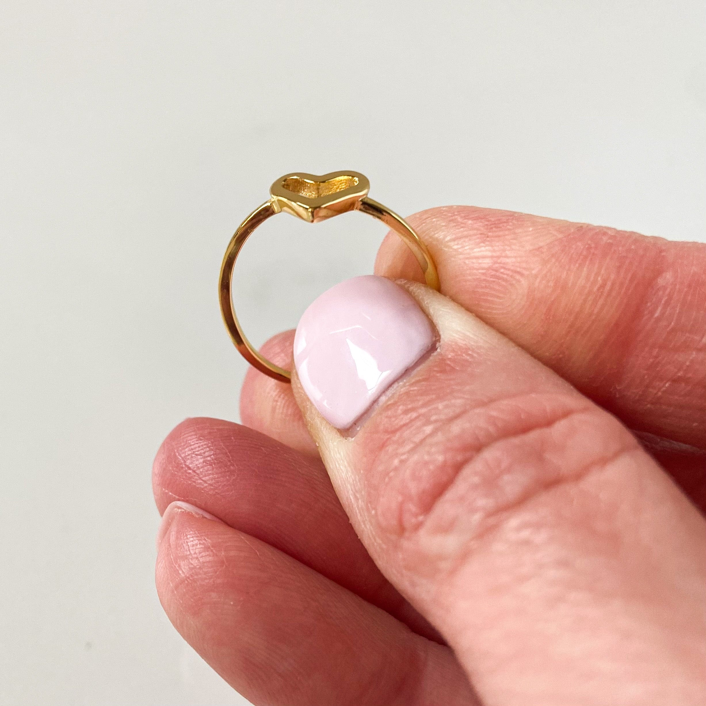Buy quality Floating Heart Diamond Ring 14k Rose Gold in Pune
